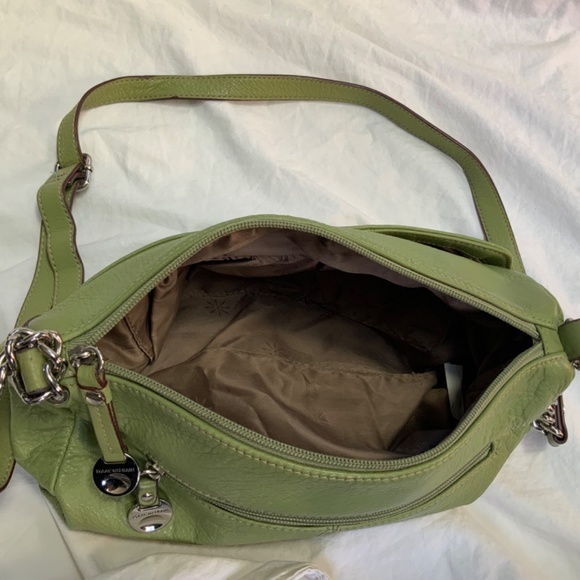 Green Leather Crossbody or Shoulder Mini Bag by Isaac Mizrahi - Picture 6 of 8